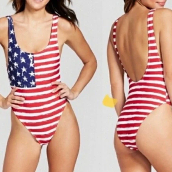 Xhilaration one piece swimsuit American flag size XS - Picture 9 of 9
